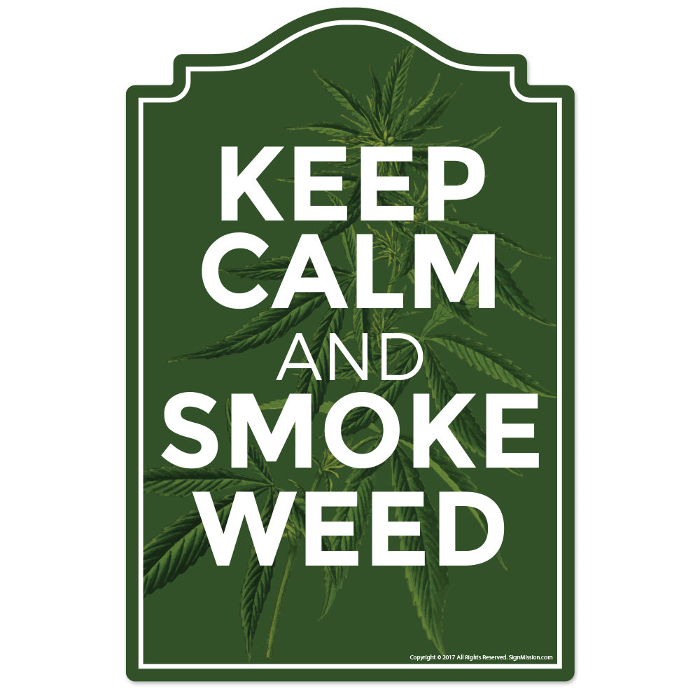 Smoke Weed Vinyl Decal Sticker