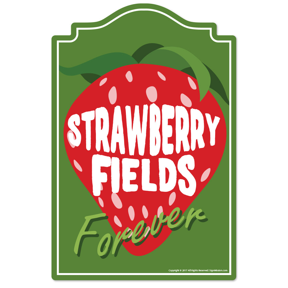 Strawberry Fields Forever Vinyl Decal Sticker