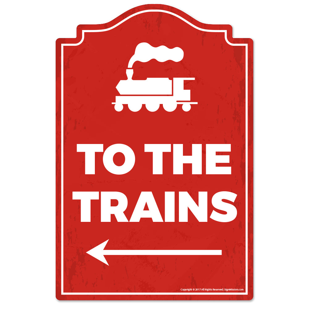 To The Trains Vinyl Decal Sticker