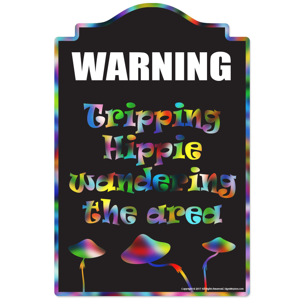 Tripping Hippie Vinyl Decal Sticker