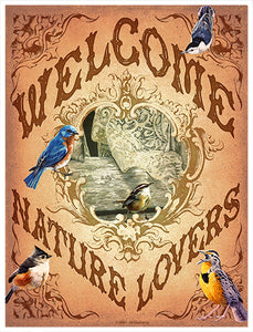 Welcome Songbirds Vinyl Decal Sticker