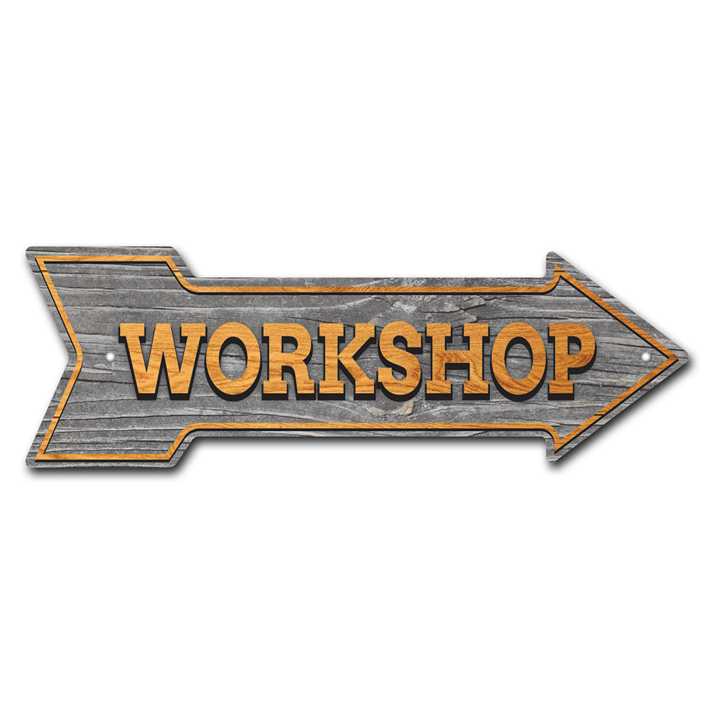Workshop Arrow Sign