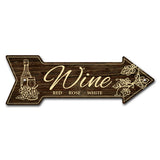 Wine Arrow Sign