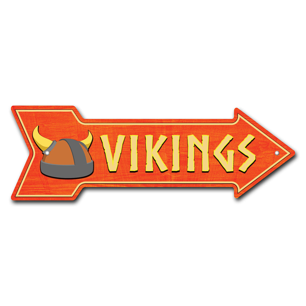Vikings Arrow Sign