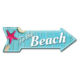 To The Beach Arrow Sign