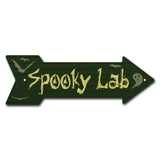 Spooky Lab Arrow Sign