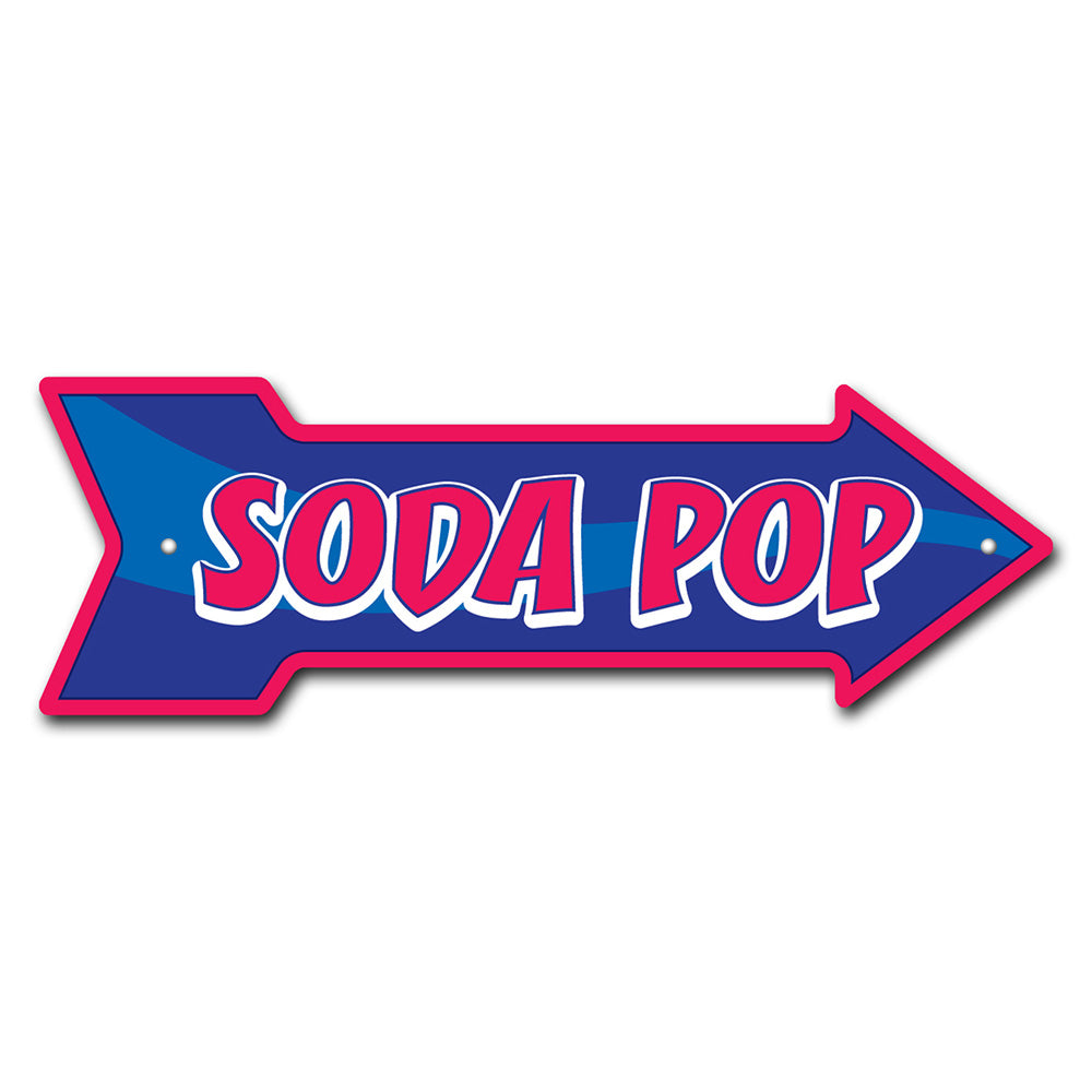 Soda Pop Arrow Sign