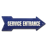 Service Entrance Arrow Sign