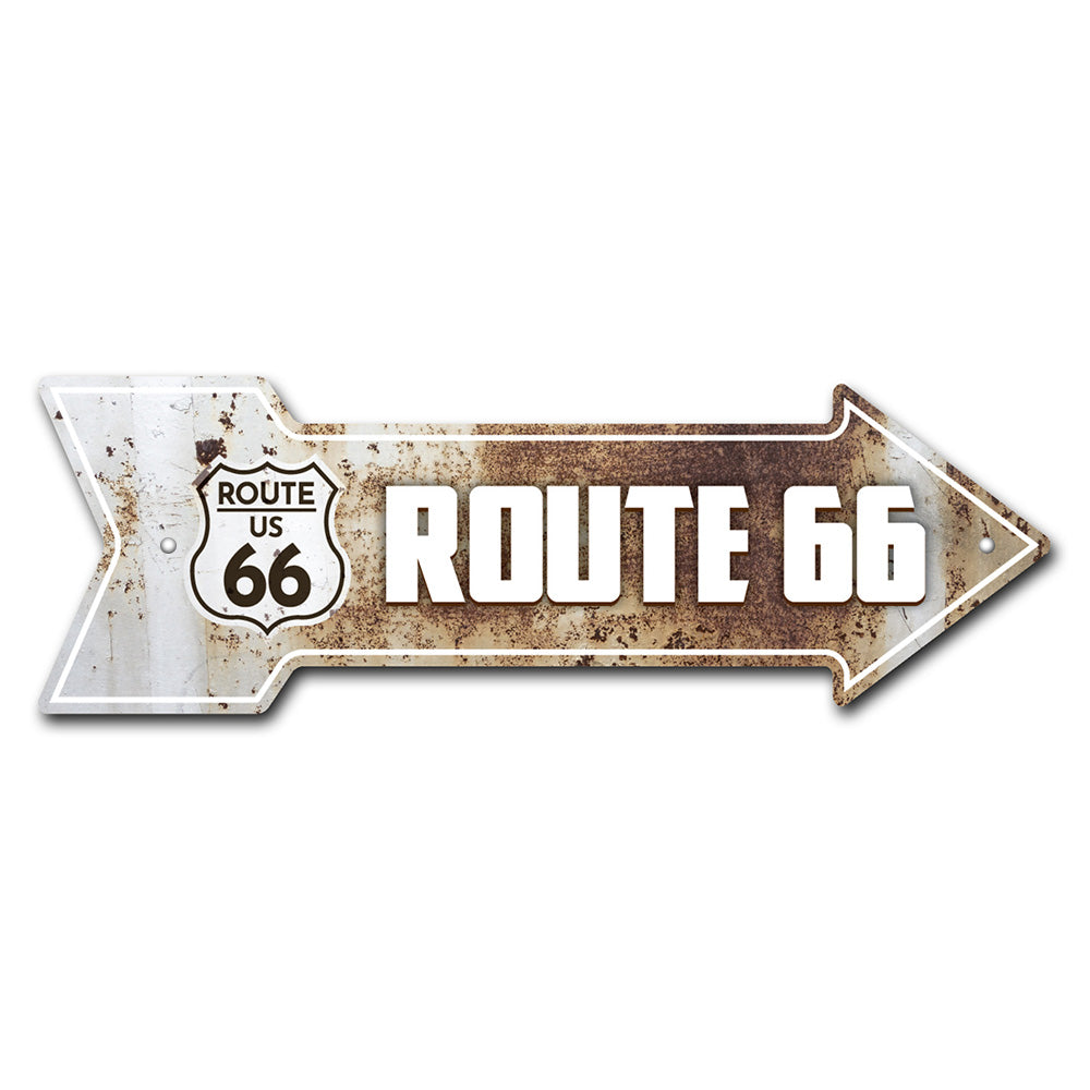 Route 66 Rusty Arrow Sign