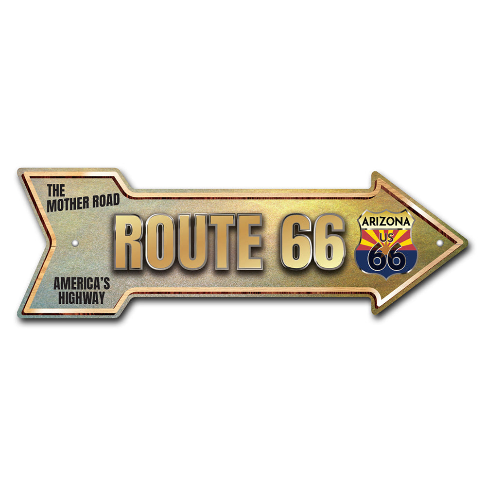 Route 66 Arizona Arrow Sign