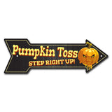 Pumpkin Toss Arrow Sign