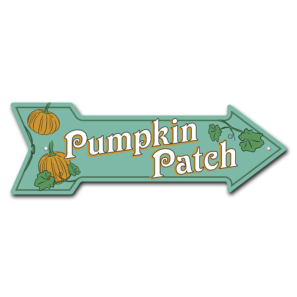 Pumpkin Patch Arrow Sign