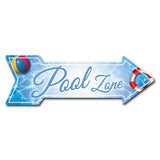 Pool Zone Arrow Sign