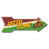 Pizza Zone Arrow Sign