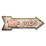 Pigs Arrow Sign