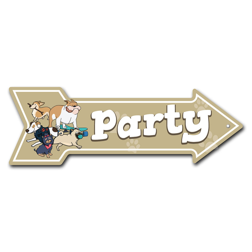Party Arrow Sign