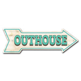 Outhouse Arrow Sign
