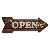 Open (2) Arrow Sign