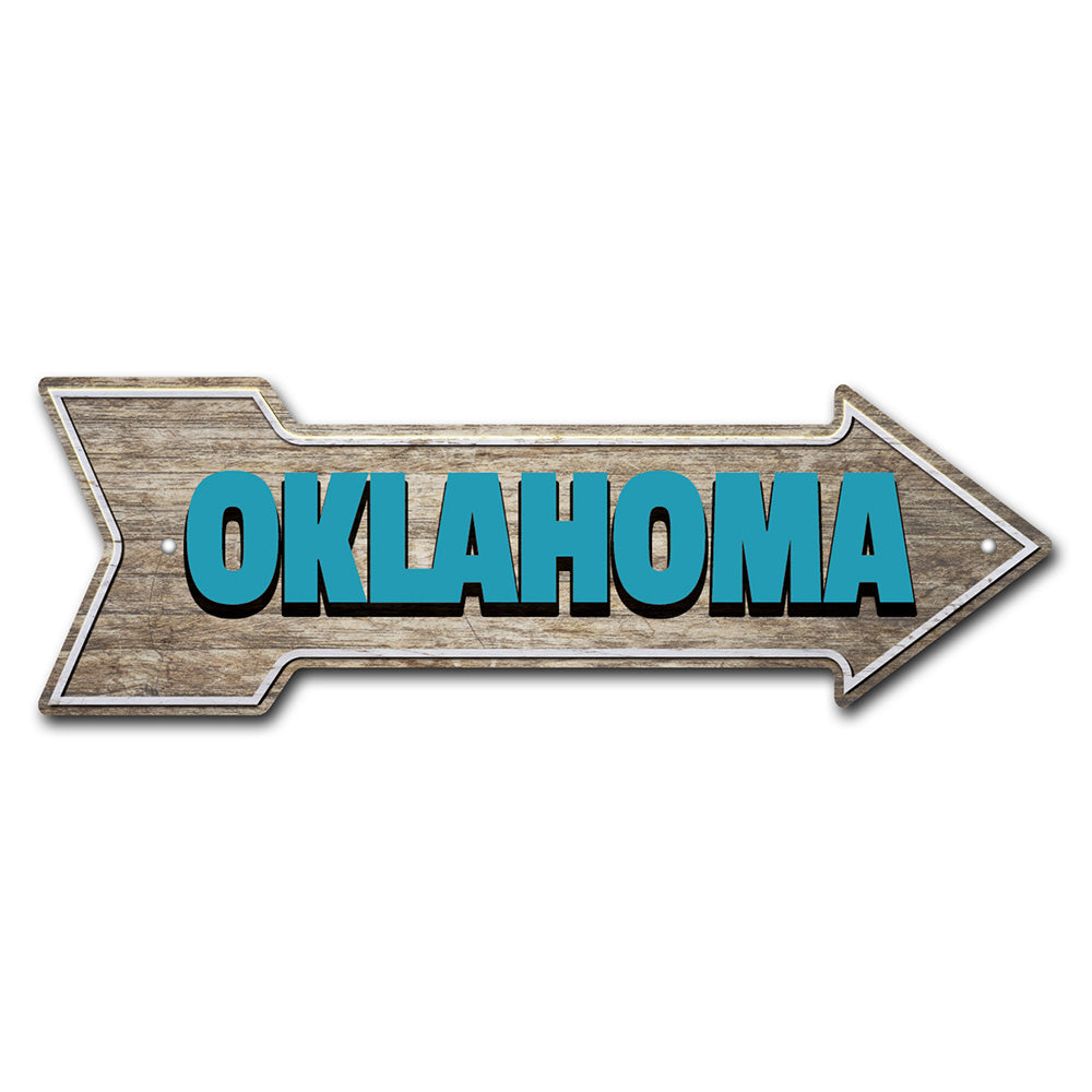 Oklahoma Arrow Sign