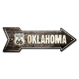 Oklahoma 66 (2) Arrow Sign