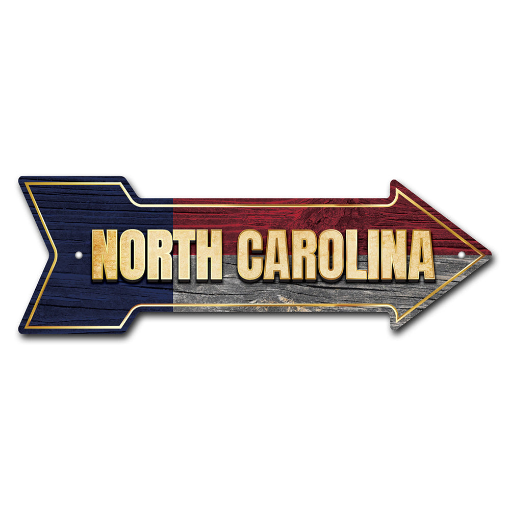 North Carolina Arrow Sign