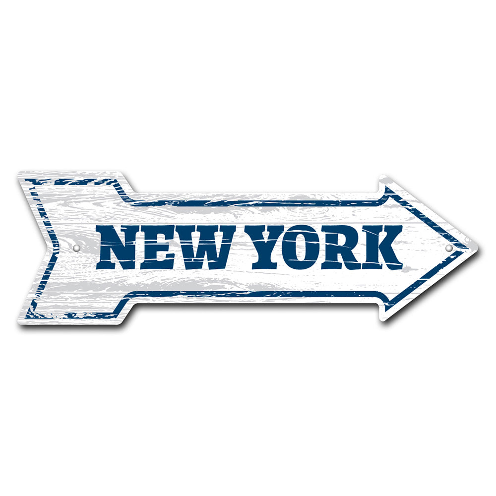 New York (2) Arrow Sign