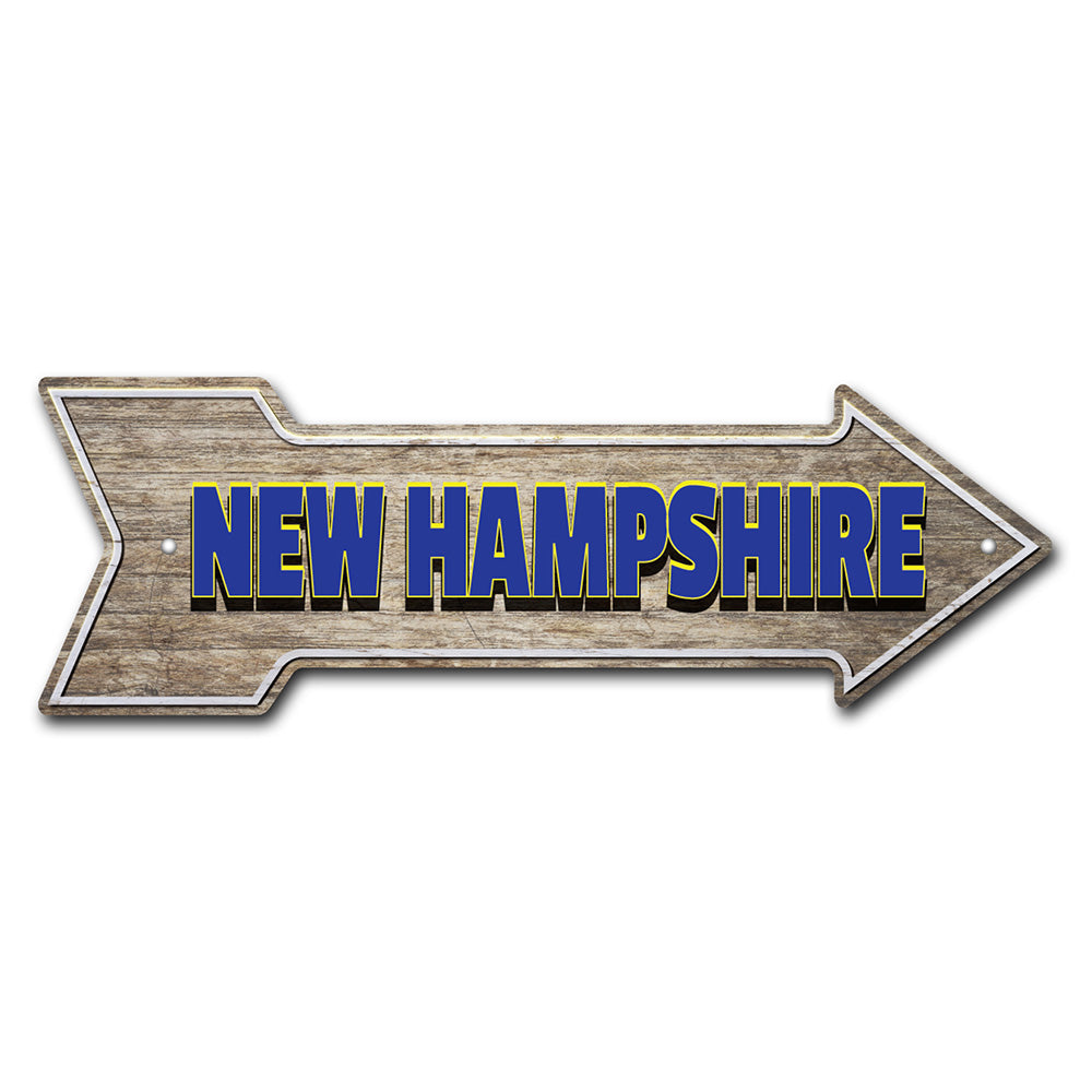 New Hampshire Arrow Sign
