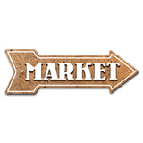 Market Arrow Sign
