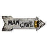 Man Cave (2) Arrow Sign