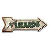 Lizards Arrow Sign