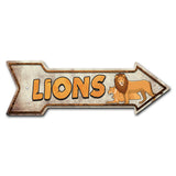 Lions Arrow Sign