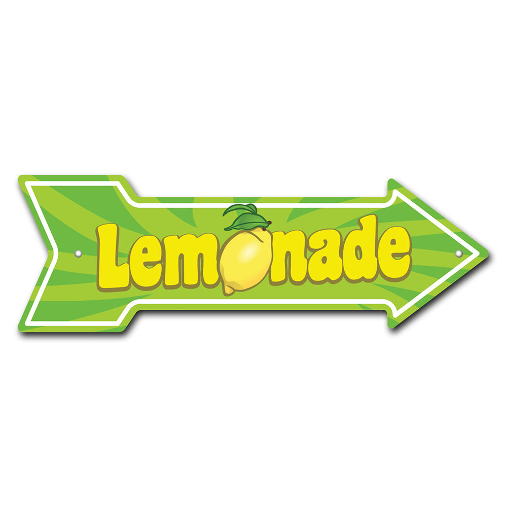 Lemonade Arrow Sign