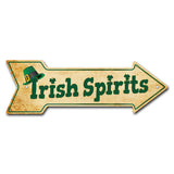 Irish Spirits Arrow Sign