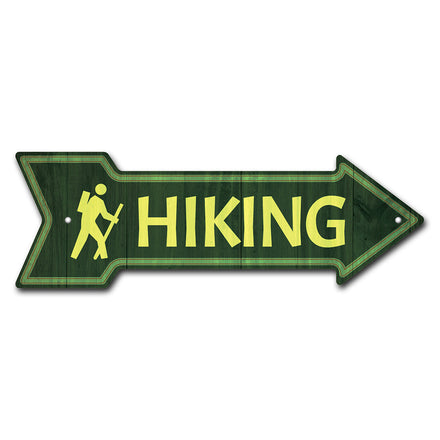 Hiking Arrow Sign