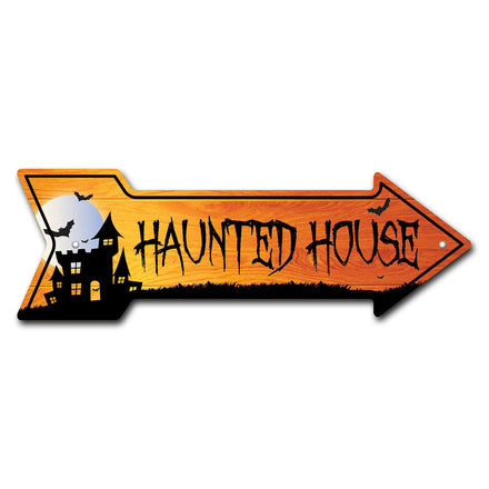 Haunted House Arrow Sign