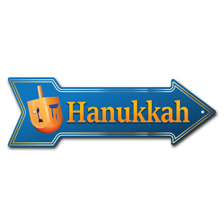 Hanukkah Arrow Sign