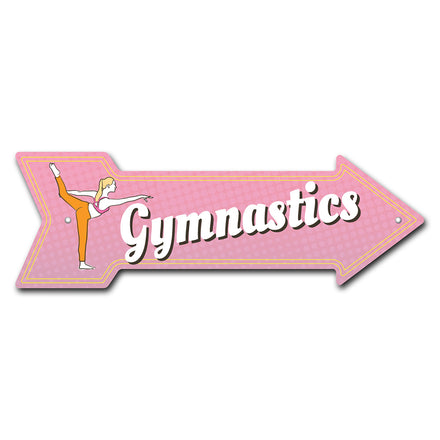 Gymnastics Arrow Sign