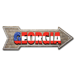 Georgia Arrow Sign