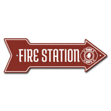Fire Station Arrow Sign