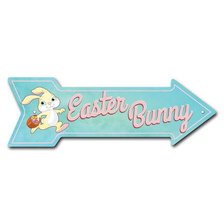 Easter Bunny Arrow Sign