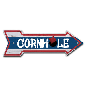 Cornhole Arrow Sign