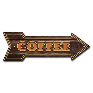 Coffee2 Arrow Sign