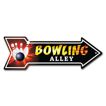 Bowling Alley Arrow Sign