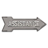 Assistance Arrow Sign