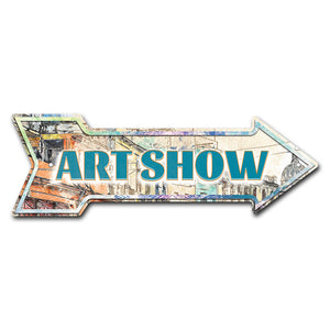 Art Show Arrow Sign