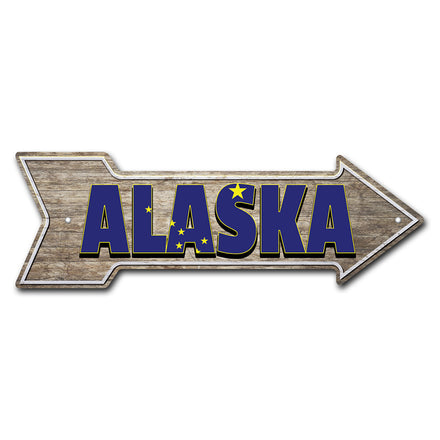Alaska Arrow Sign