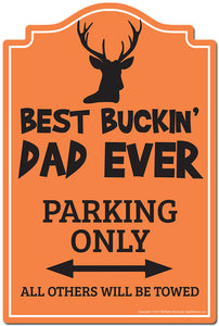 Best Buckin' Dad Ever 3 pack of Vinyl Decal Stickers 3.3" X 5" |Laptop Or Car Vinyl Decal Sticker