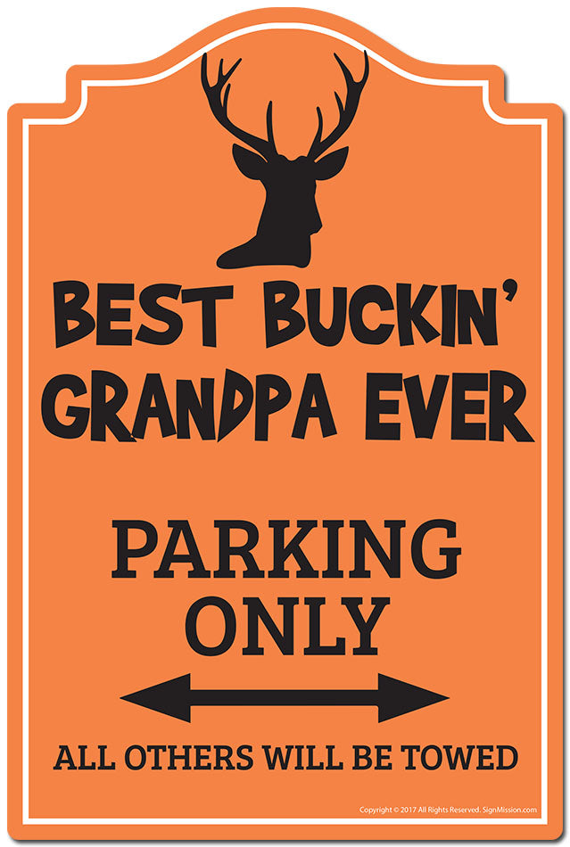 Best Buckin' Grandpa Ever 3 pack of Vinyl Decal Stickers 3.3" X 5" |Laptop Vinyl Decal Sticker