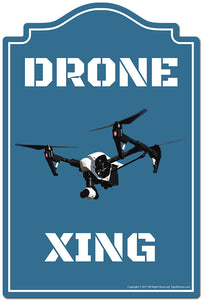 Drone Xing 3 pack of Vinyl Decal Stickers 3.3" X 5" |Decoration for Laptop Car Vinyl Decal Sticker