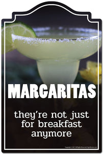 Margaritas They're Not Just For Breakfast Anymore 3 pack of stickers 3.3" X 5" Vinyl Decal Sticker